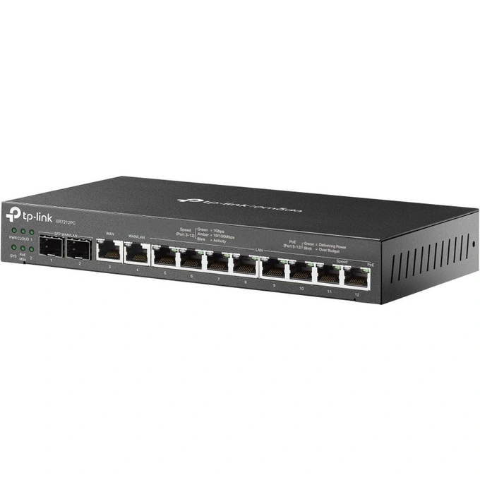 Router Omada by TP-LINK Gigabit ER7212PCV2, Black - Imagine 3