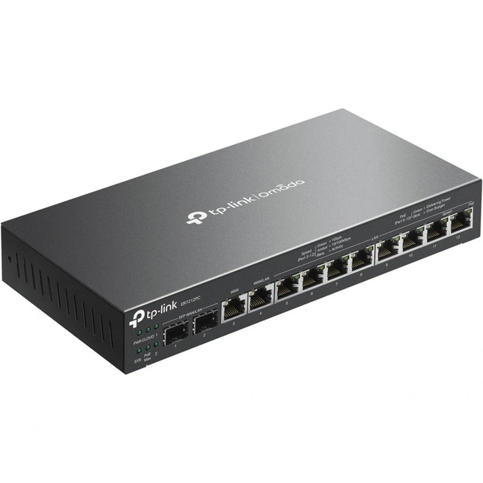 Router Omada by TP-LINK Gigabit ER7212PCV2, Black - Imagine 4