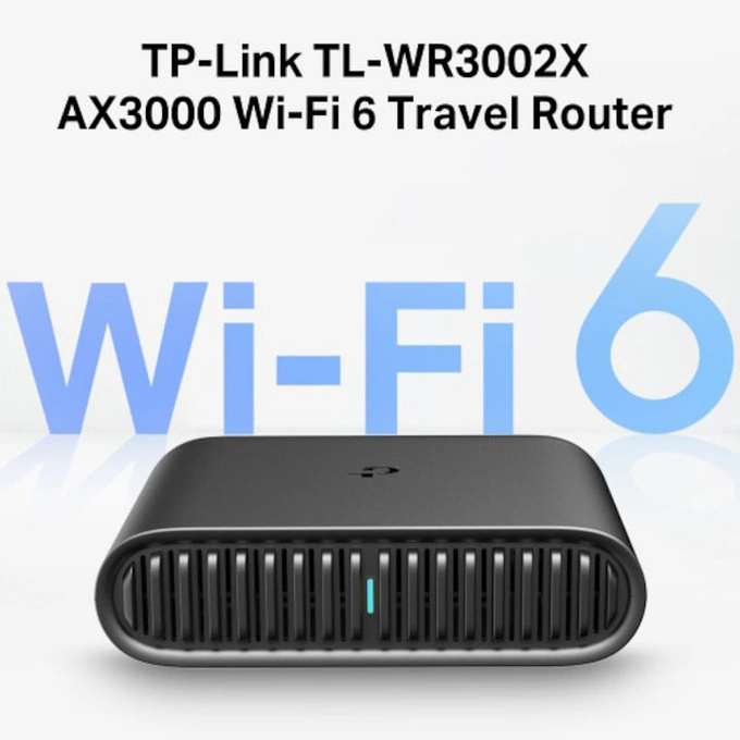 Router portabil TP-LINK TL-WR3002X, dual-band AX3000, Wi-Fi 6, 1 x 2.5 Gbps port WAN, 1 x USB 3.0, Black - Imagine 5