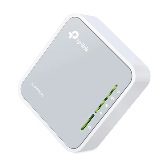 Router portabil, TP-LINK, TL-WR902AC, 2.4 GHz, 5 GHz, 802.11b/g/n/ac AC750, White - Imagine 2