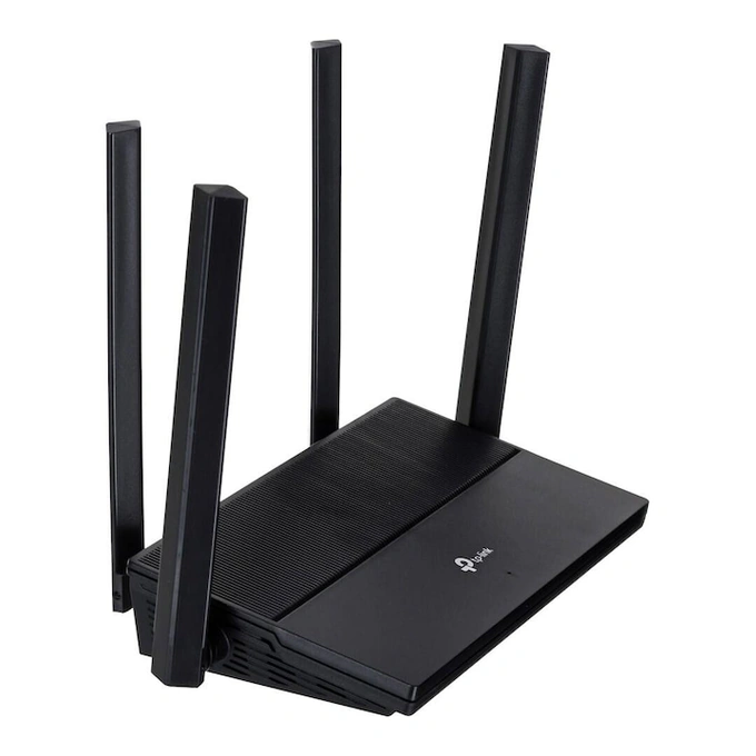Router TP-LINK, EX141 AX1500, Dual Band, Gigabit, Wi-Fi 6, Black - Imagine 5