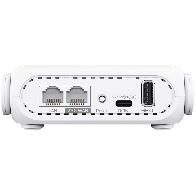 Router Travel Wireless ASUS RT-BE58 Go, BE3600 , Dual-Band, Quad-Core 2.0GHz CPU, 256MB/1GB Flash/RAM, 2.5G port, White - Imagine 9