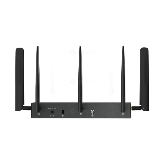 Router VPN 4G+Cat6 dual band TP-LINK ER706WP-4G, WiFi 6, 2.4/5 GHz, 2402 Mbps, Black - Imagine 4