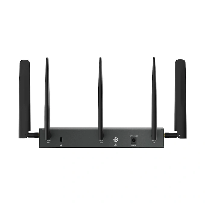 Router VPN Wireless TP-LINK ER706W-4G, AX3000, Multi-WAN, 4G+ Cat6, Omada Mesh, Wi-Fi 6, Black - Imagine 4