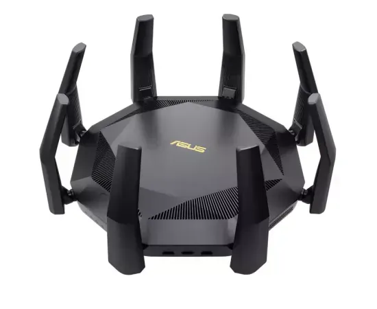 Router wireless ASUS Gigabit RT-AX89X, Dual-Band Wi-Fi 6, 2.4/5 GHz, 600 - 4804 Mbps, Black - Imagine 1