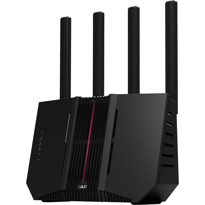 ASUS Router Wireless Gigabit ASUS RT-BE92U, WI-Fi 7, Tri Band 1032 + 2882 + 5764 Mbps, USB 3.2 Gen1, Black - IT-Fashion.ro