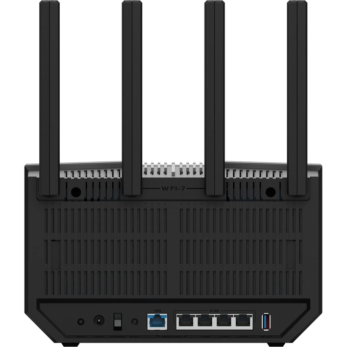 Router Wireless Gigabit ASUS RT-BE92U, WI-Fi 7, Tri Band 1032 + 2882 + 5764 Mbps, USB 3.2 Gen1, Black - Imagine 5