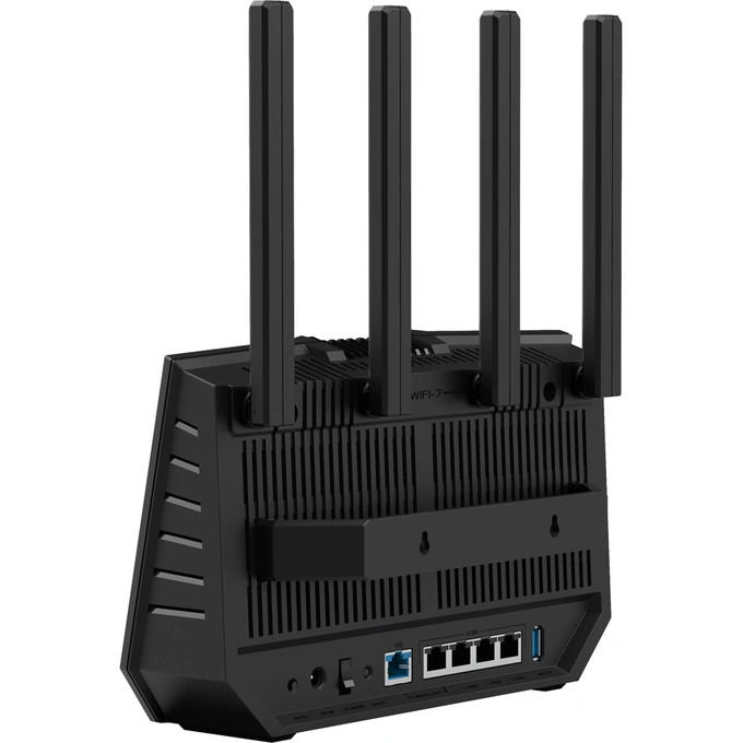 Router Wireless Gigabit ASUS RT-BE92U, WI-Fi 7, Tri Band 1032 + 2882 + 5764 Mbps, USB 3.2 Gen1, Black - Imagine 6