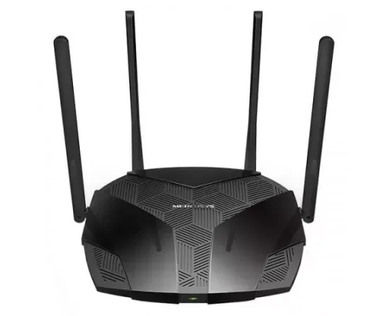 Router Wireless Gigabit MERCUSYS AX1800 MR70X, Wi-Fi 6, 802.11 a/b/g/n/ac/ax, Dual-Band 574 + 1201 Mbps, Negru - Imagine 1