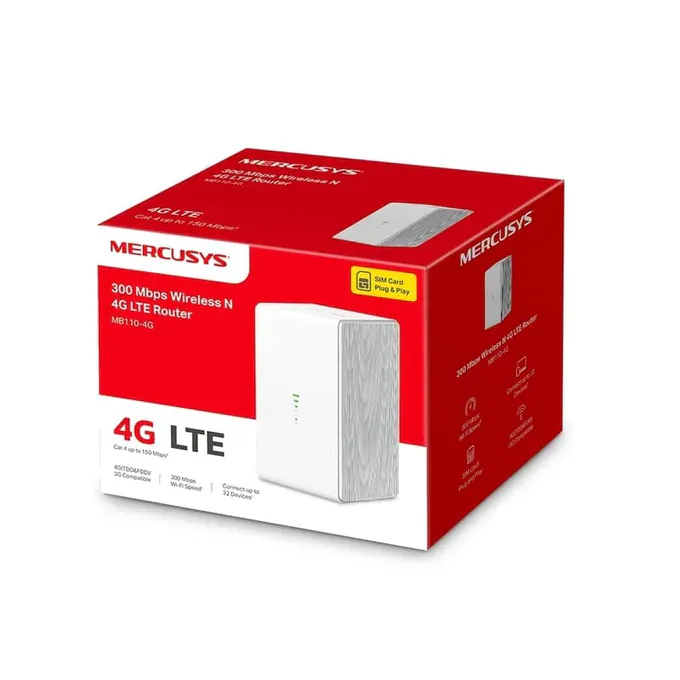 Router wireless MERCUSYS MB110-4G, 4G LTE, 2.4 GHz, 300 Mbps - Imagine 7