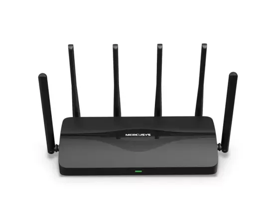 Router Wireless MERCUSYS MR47BE, Tri-Band, Wi-Fi 7, 2.4/6 GHz, 574 + 5760 Mbps, Black - Imagine 1