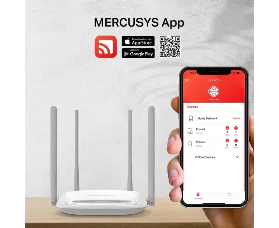 Router wireless MERCUSYS MW325R, 802.11n/g/b, 2.4 - 5 Ghz, 54 + 300 Mbps - Imagine 4