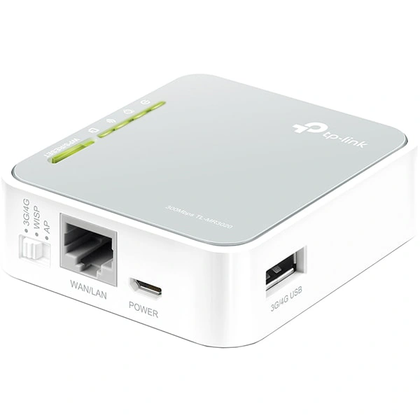 Router Wireless portabil TP-LINK TL-MR3020, 3G/4G LTE, Single-Band 300Mbps, USB 2.0, White - Imagine 3
