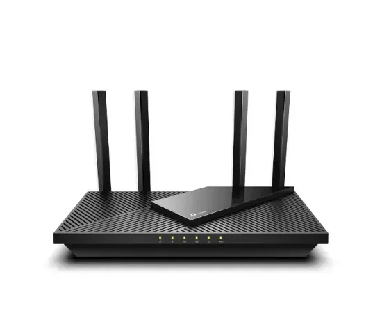 Router wireless TP-LINK Archer AX55, AX3000, Wi-Fi 6, Dual-Band, 802.11 a/b/g/n/ac/ax, 574+2402 Mbps, Negru - Imagine 1
