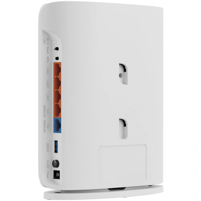 Router Wireless TP-LINK Archer BE450, BE7200, Dual-Band, Wi-Fi 7, MLO, Port 10G, Port 2.5G, port USB 3.0, HomeShield, EasyMesh, White - Imagine 4