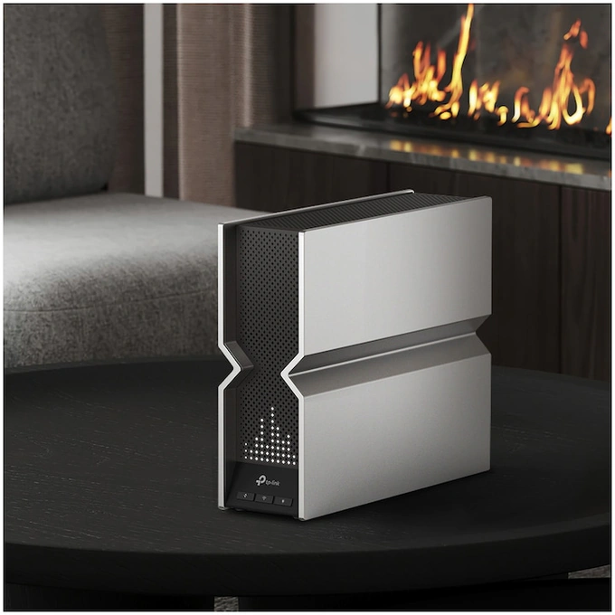 Router Wireless TP-LINK Archer BE800, BE19000, Tri-Band, Wi-Fi 7, USB 3.0, EasyMesh, VPN, ecran LED, Black - Imagine 5