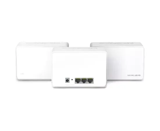 MERCUSYS Sistem Mesh Wi-Fi MERCUSYS Halo H80X AX3000, 3-Pack, Wi-Fi 6, Dual-Band 574 + 2402 Mbps, Alb - IT-Fashion.ro