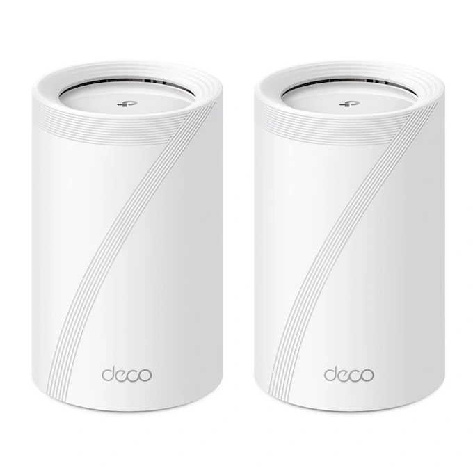 TP-LINK Sistem Mesh Wi-Fi TP-LINK Deco BE65(3-pack), BE9300, Tri-Band, Wi-Fi 7, MLO, HomeShield, 4 porturi 2.5G, White - IT-Fashion.ro