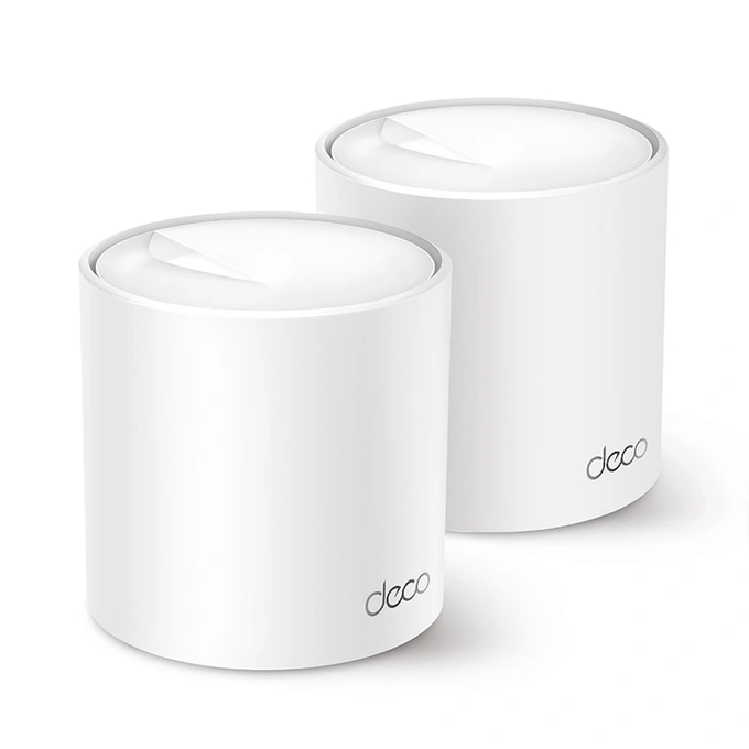 Sistem Mesh Wi-Fi TP-Link Deco X50(2-pack), Dual-Band, Gigabit, AX3000, cu acoperire completa pentru casa, Seamless Roaming, White - Imagine 1