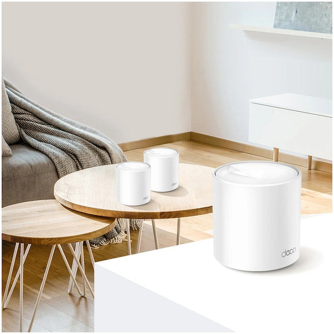 Sistem Mesh Wi-Fi TP-LINK Deco X60 V3.20 (2-pack), AX5400, Dual-Band, White - Imagine 3