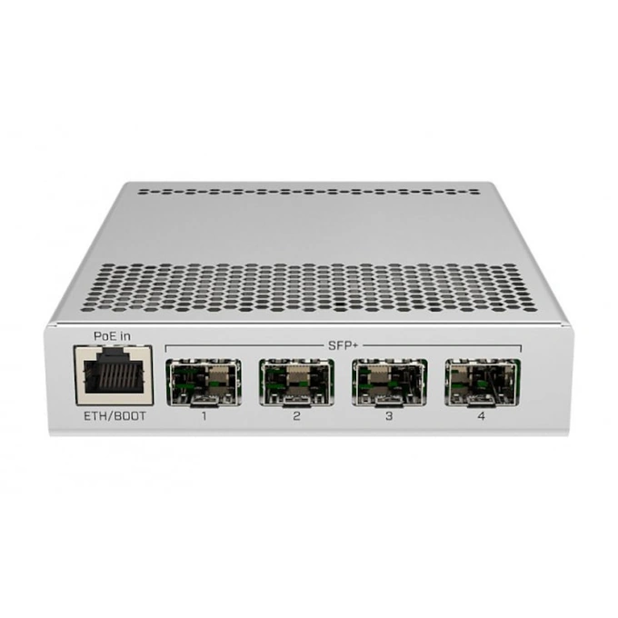 Switch Cloud Router 1 Gigabit, 4 SFP+ 10Gbps - MIKROTIK CRS305-1G-4S+IN, Silver - Imagine 2