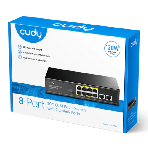Switch Cudy FS1010P, 8 porturi, PoE - Imagine 4