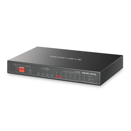 MERCUSYS Switch MERCUSYS MS108GS, 8 porturi, PoE, Black - IT-Fashion.ro