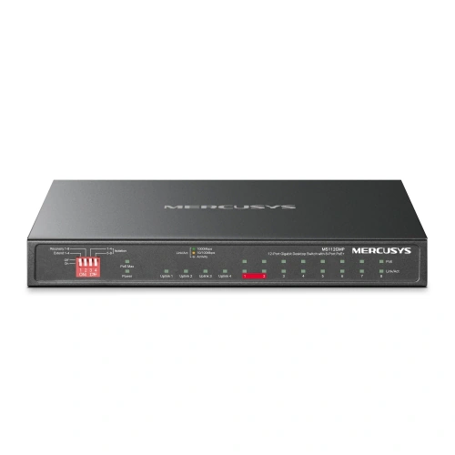 Switch MERCUSYS MS108GS, 8 porturi, PoE, Black - Imagine 3