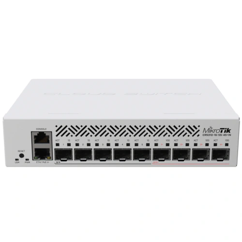 Mikrotik Switch MIKROTIK CRS310-1G-5S-4S+IN, 9 porturi, White - IT-Fashion.ro