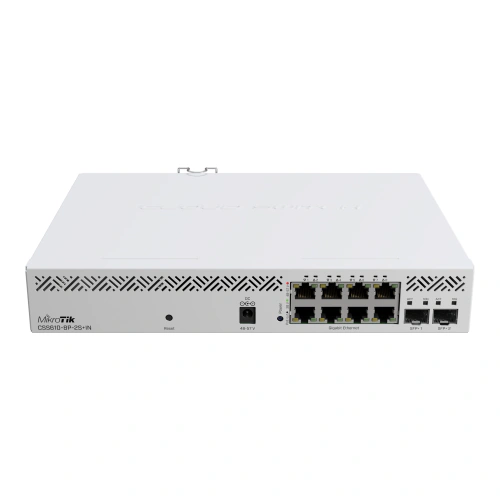 Switch MIKROTIK CSS610-8P-2S+IN, 8 porturi, PoE, White - Imagine 1