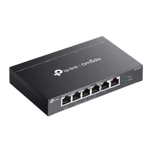 Switch TP-LINK DS106GPP, 6 porturi (3 PoE+, 1 PoE++), Black - Imagine 4