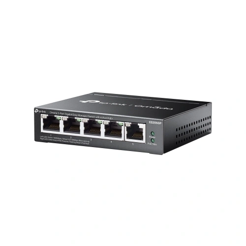 Switch TP-LINK ES205GP, 5 porturi (4 PoE+), Black - Imagine 3