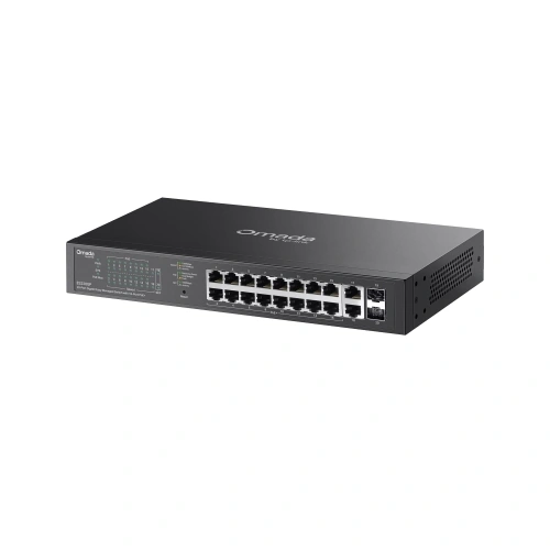 Switch TP-LINK ES220GP, 16-Port Gigabit PoE+ Switch with 2 SFP Slots, 150W, Black - Imagine 3