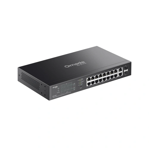 Switch TP-LINK ES220GP, 16-Port Gigabit PoE+ Switch with 2 SFP Slots, 150W, Black - Imagine 4