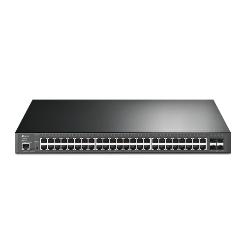 Switch TP-LINK Gigabit TL-SG3452XP, 48 porturi, PoE+, Black - Imagine 1