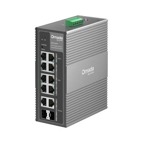 Switch TP-LINK IES210GPP, 10-Port Gigabit Industrial Managed PoE++, 6 PoE+, 2 PoE++ Ports, 2 SFP Slots, 240W, Black - Imagine 3