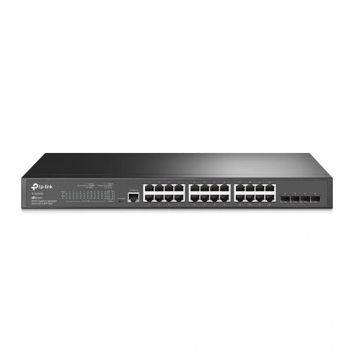 Switch TP-LINK JetStream TL-SG3428, 24 porturi, Black - Imagine 1