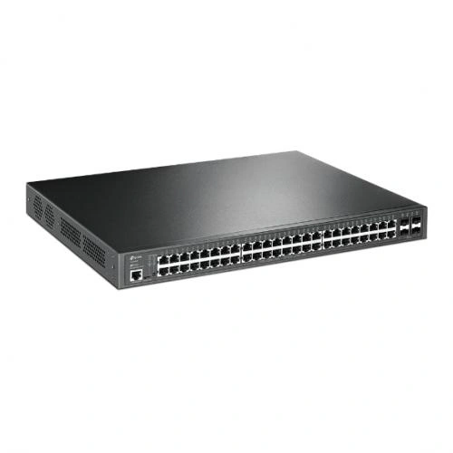 TP-LINK Switch TP-LINK JetStream TL-SG3452P, 48 porturi, PoE, Black - IT-Fashion.ro