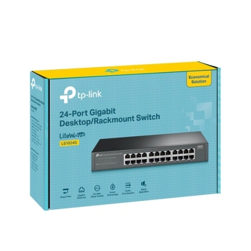Switch TP-LINK LiteWave LS1024G, 24 porturi, Black - Imagine 5