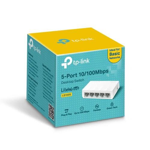 Switch TP-LINK LS1005, 5 Porturi, White - Imagine 3