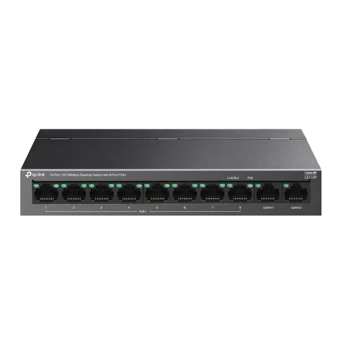 Switch TP-LINK LS110P, 10 x 10/100Mbps - Imagine 1