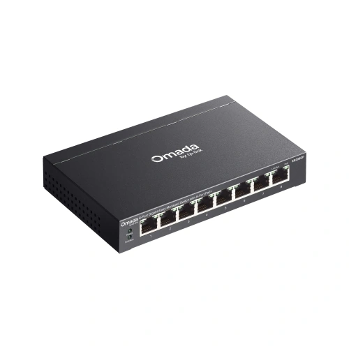 Switch TP-LINK Omada ES208GP, 8 porturi, PoE+, Black - Imagine 4