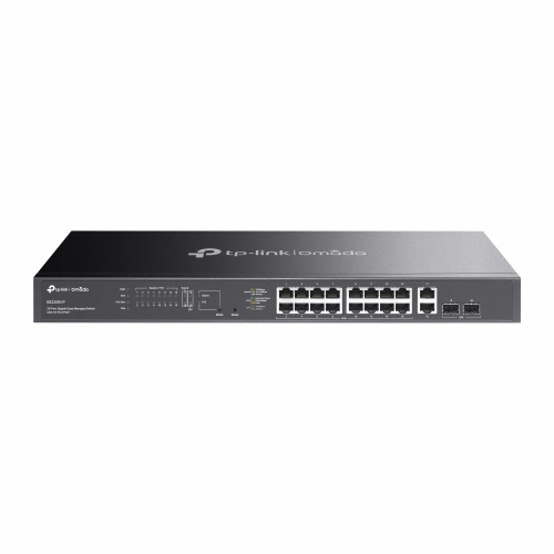 Switch TP-LINK Omada ES220GMP, 16 porturi, PoE, Black - Imagine 1