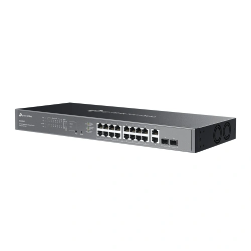 Switch TP-LINK Omada ES220GMP, 16 porturi, PoE, Black - Imagine 3