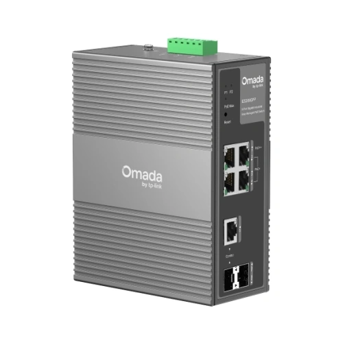 Switch TP-LINK Omada IES206GPP, 4 porturi (3 PoE+, 1 PoE++), Black - Imagine 3