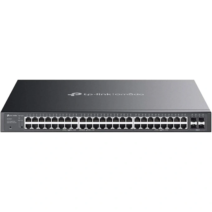 Switch TP-LINK SG2452LP, 52-Port Gigabit Smart Managed PoE+, 32 PoE+ Ports, 4 SFP Slots, 230W, Black - Imagine 1