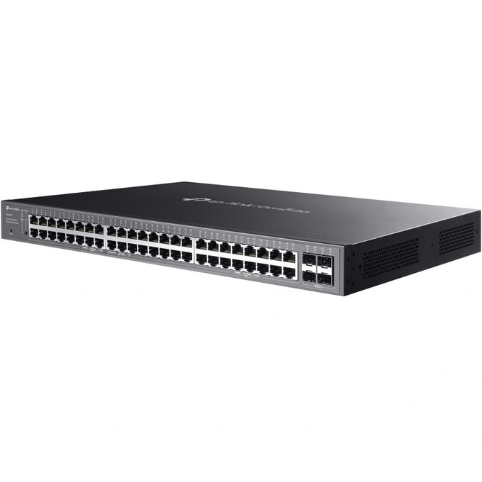 Switch TP-LINK SG2452LP, 52-Port Gigabit Smart Managed PoE+, 32 PoE+ Ports, 4 SFP Slots, 230W, Black - Imagine 3