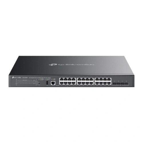 Switch TP-Link SG5428XMPP, 24-Port Gigabit Managed PoE++, 4x 10G SFP+ Slots, 500W, Black - Imagine 1