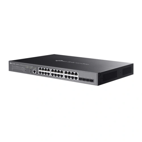 Switch TP-Link SG5428XMPP, 24-Port Gigabit Managed PoE++, 4x 10G SFP+ Slots, 500W, Black - Imagine 3