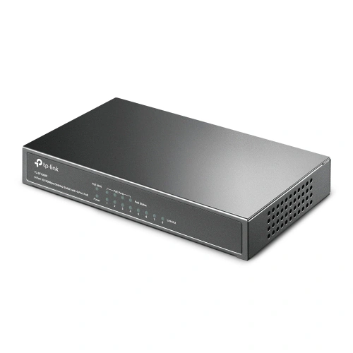 Switch TP-LINK TL-SF1008P, 8 porturi (4 PoE). Black - Imagine 3